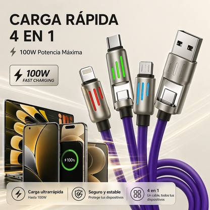 Cable de carga MultiFlex-Pro 4 en 1