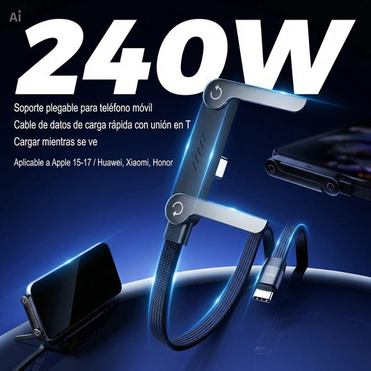 Cable de Carga HyperPro SoporteFlex Tipo C-C