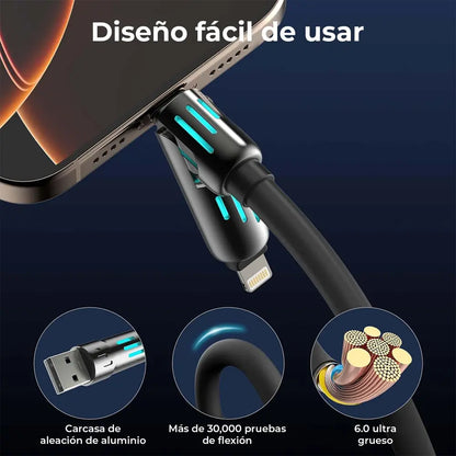 Cable de carga MultiFlex-Pro 4 en 1
